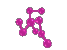 Violet Spinning DNA Model